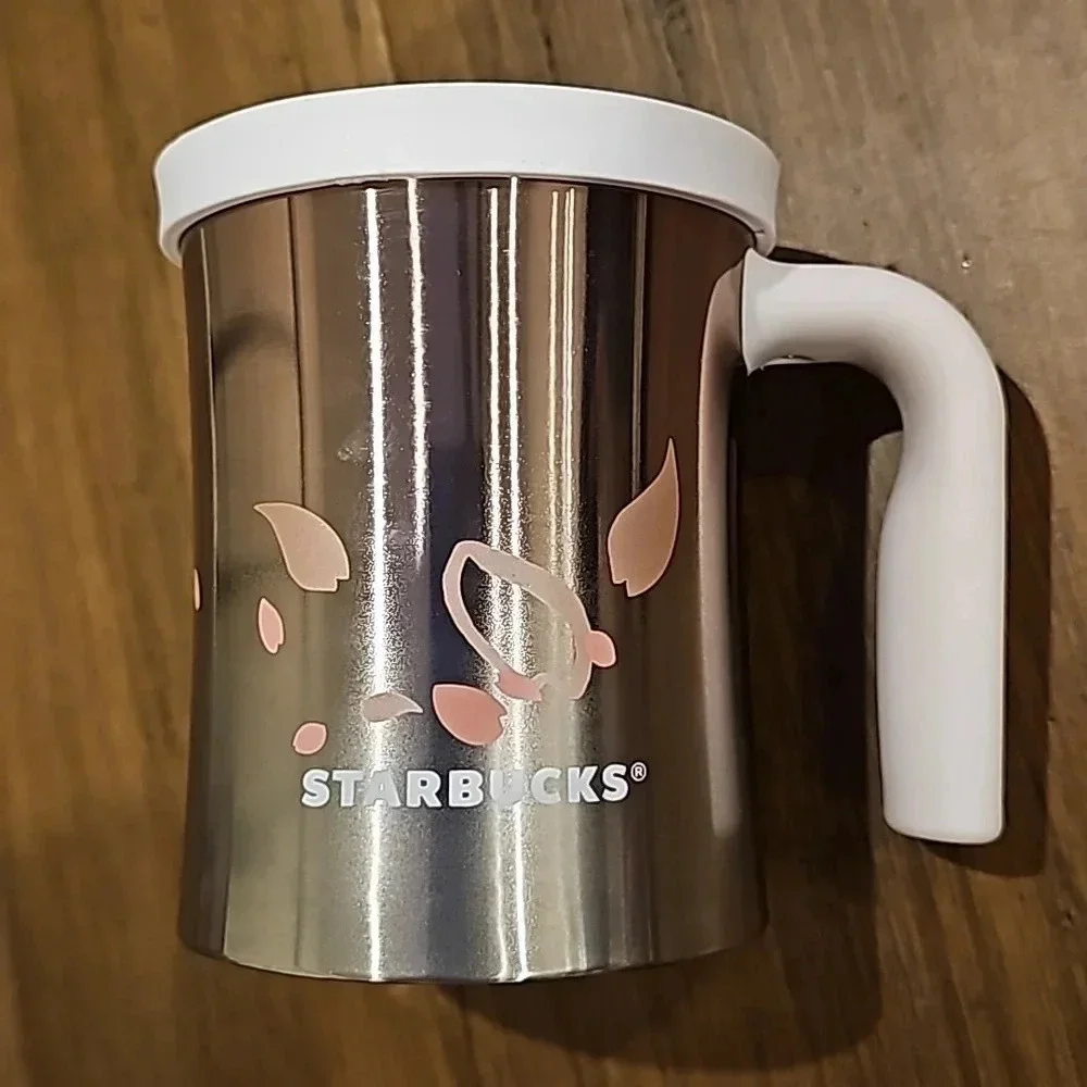 2017 Starbucks Sakura Purity Cherry Blossom Japan Pink Stainless Limited Mug Cup
